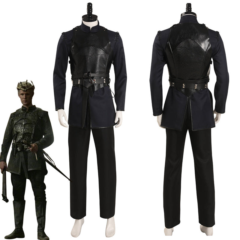 House of the Dragon - Daemon Targaryen Cosplay Costume Black Battle Suit Outfits Halloween Carnival Suit