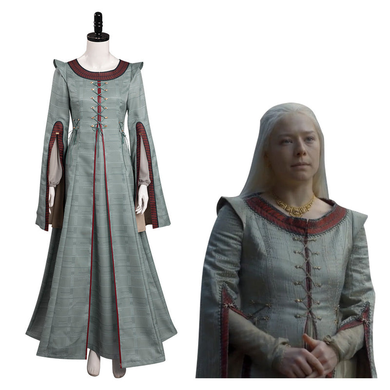 House of the Dragon - Rhaenyra Targaryen Cosplay Costume Dress Outfits Halloween Carnival Suit