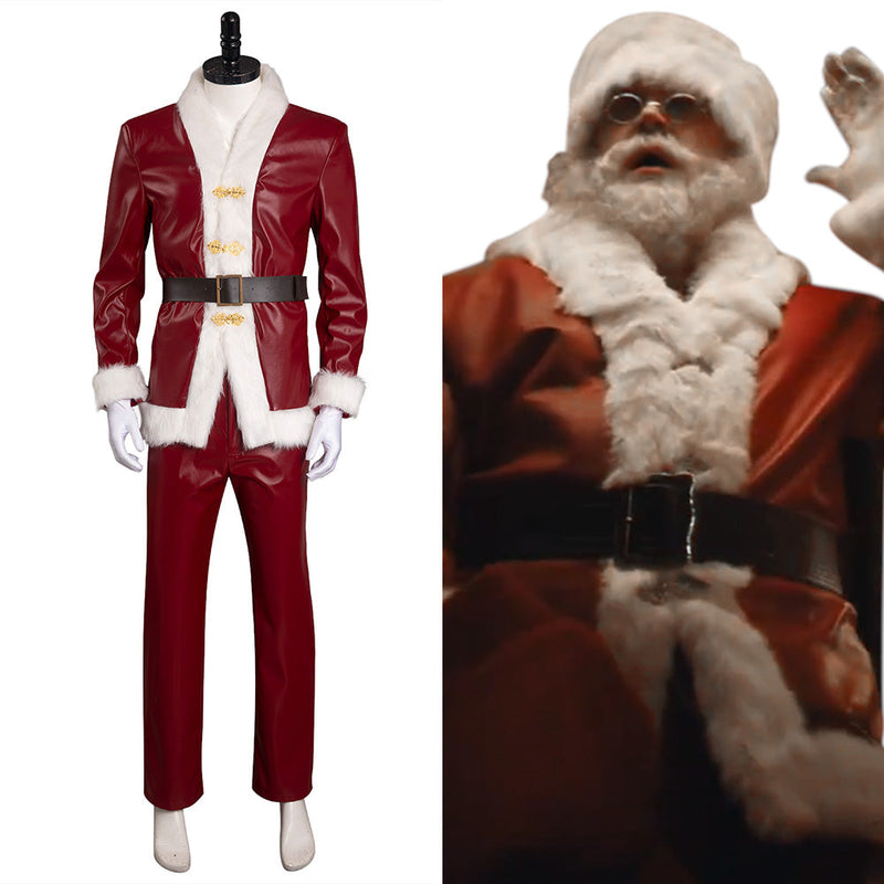 VIOLENT NIGHT Trailer - Santa Claus Cosplay Costume Hat Outfits Halloween Carnival Suit