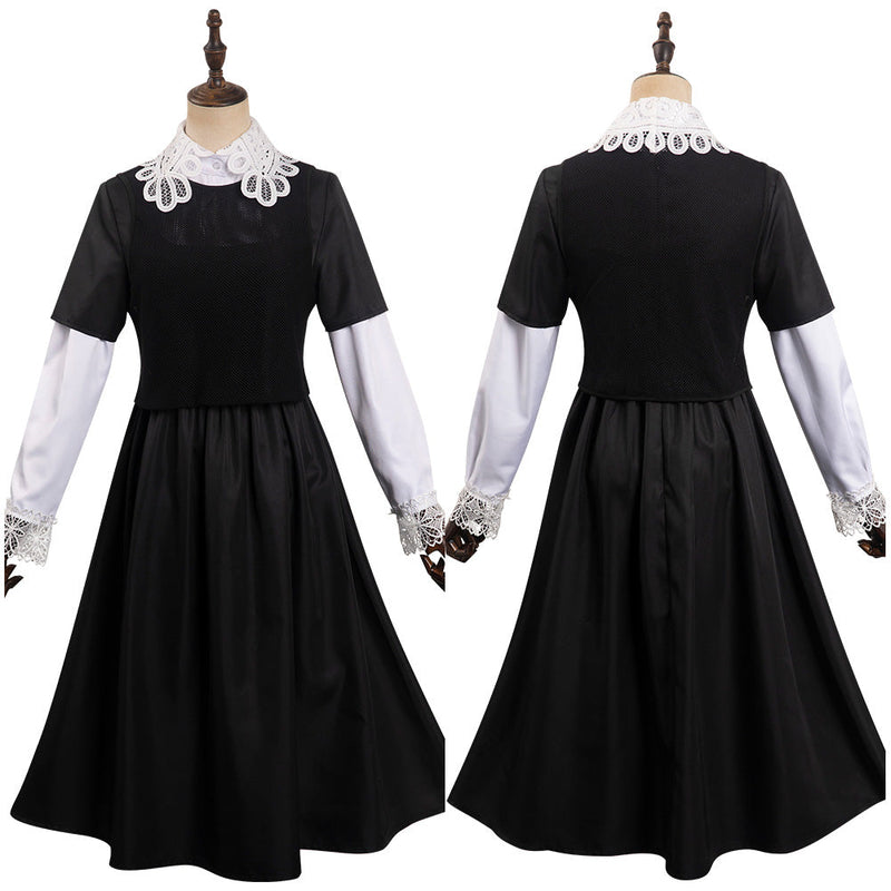 Wednesday - Addams Wednesday Cosplay Costume Outfits Halloween Carnival Party Suit