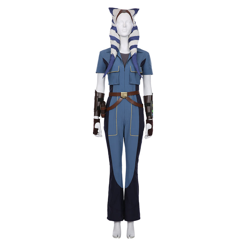 Star Wars: The Clone Wars Season 7 Ahsoka Tano Overalls Halloween Carnival Suit Cosplay Costume