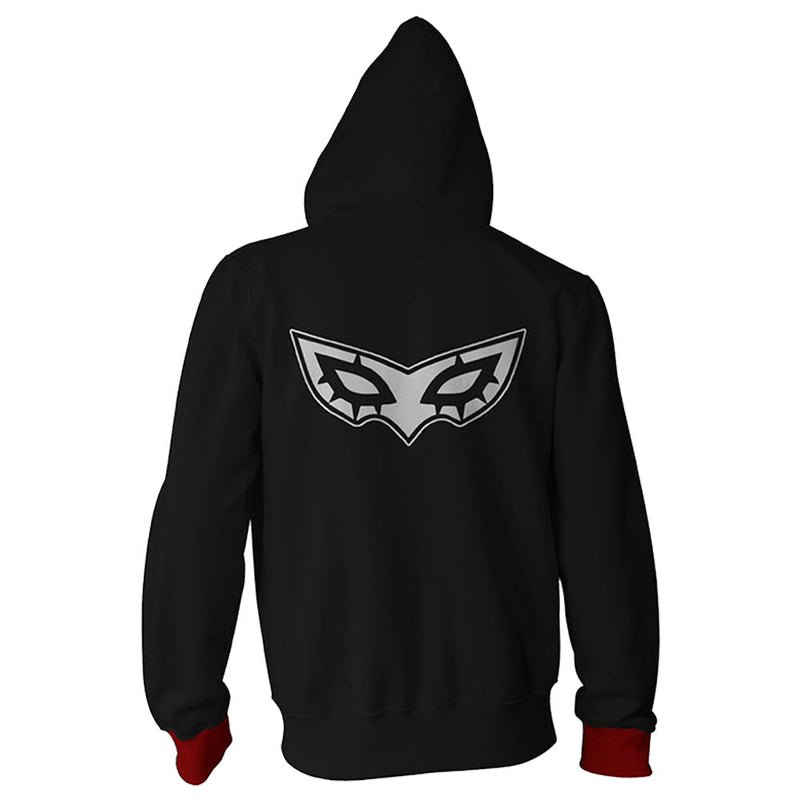 Unisex Akira Kurusu Joker Hoodies Game Persona Zip Up 3D Print Jacket Sweatshirt