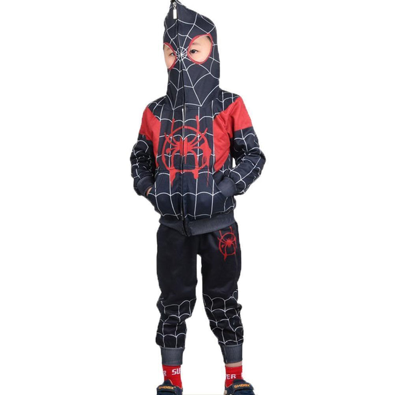 Spider-Man Hoodie Kids Spider-Verse Miles Morales Gwen Stacy Noir Peter Cosplay Costume