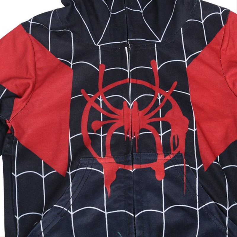 Spider-Man Hoodie Kids Spider-Verse Miles Morales Gwen Stacy Noir Peter Cosplay Costume