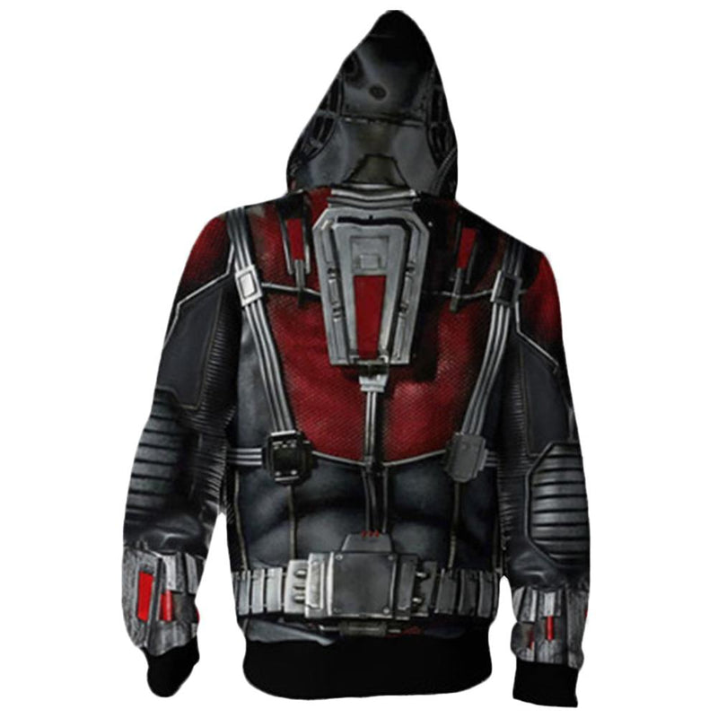 Avenger 4 Ant-Man 3D Hoodie Zip Up Cosplay