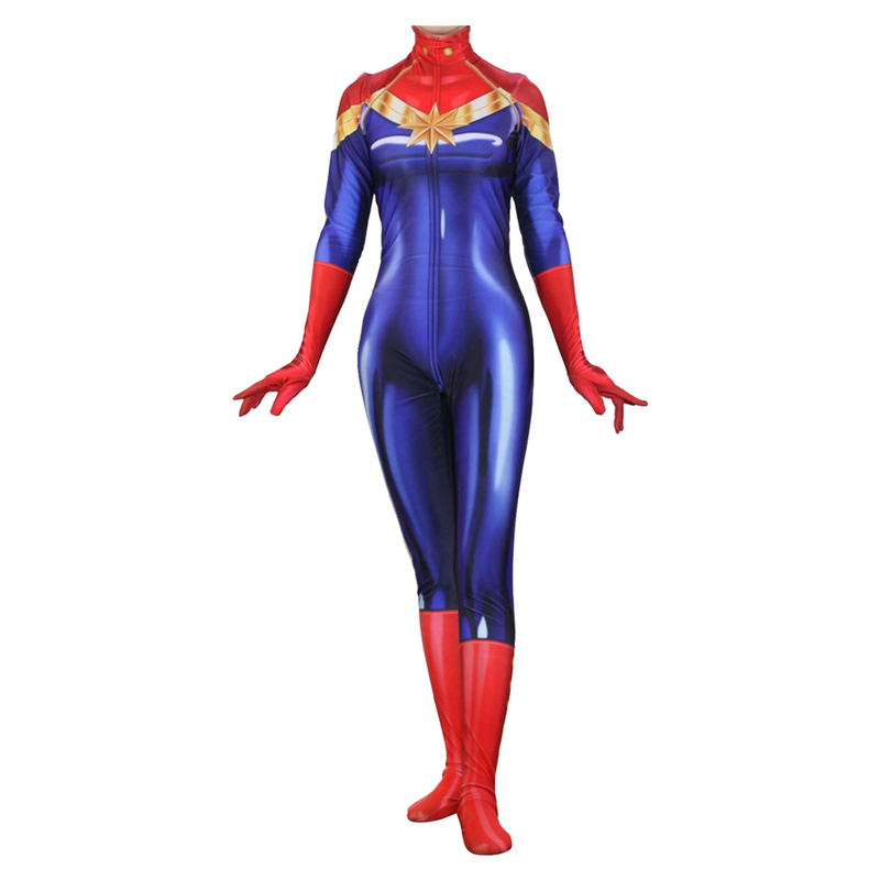 Avengers 3 Infinity War Captain Marvel Ms. Marvel Jumpsuit Cosplay Costume