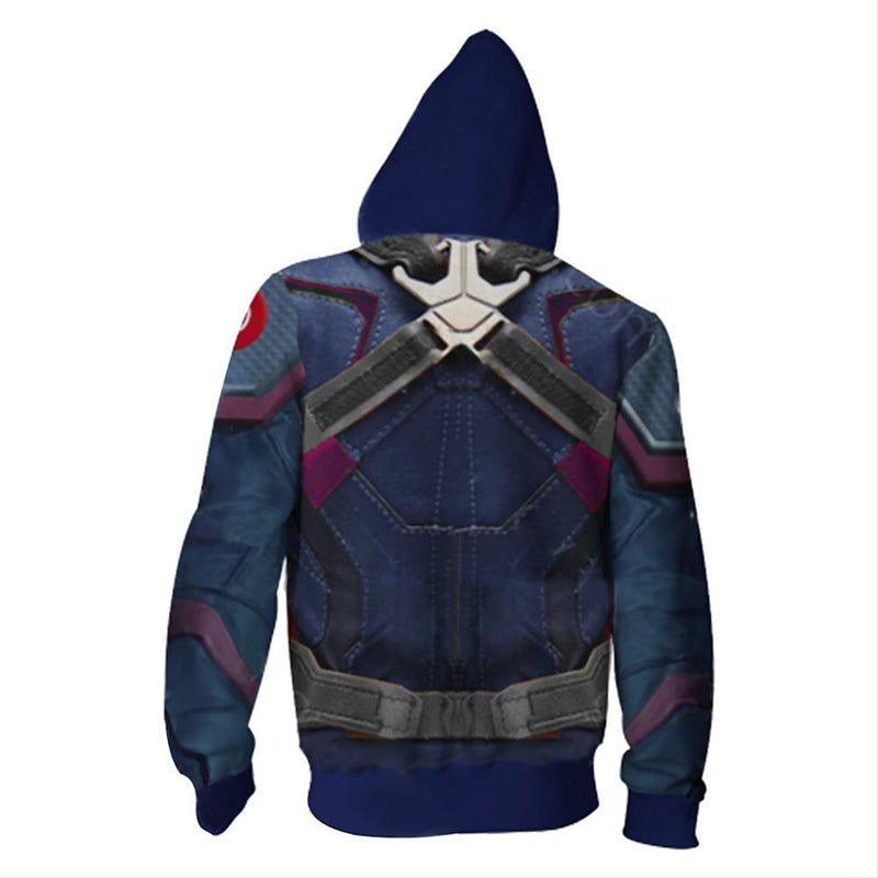 Avengers 4：End Game Quantum Realm Captain America Hoodie