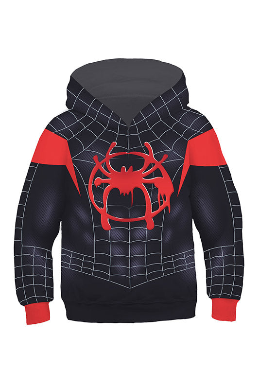 Boys Hoodie Spider-Man: Into the Spider-Verse Miles Morales Gwen 3D Sweatshirt Kids