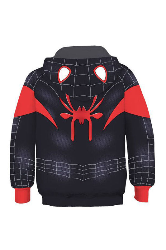 Boys Hoodie Spider-Man: Into the Spider-Verse Miles Morales Gwen 3D Sweatshirt Kids