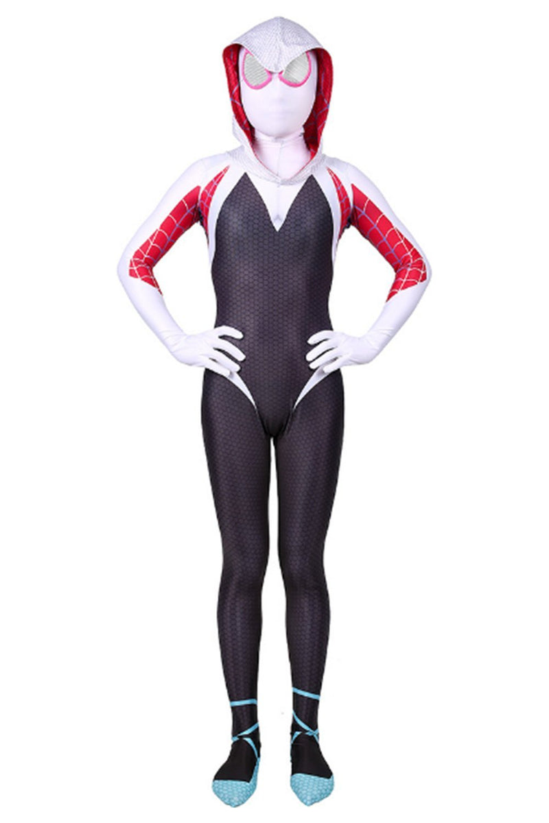 Spider-Man: Into the Spider-Verse Spider-Gwen Kids Children Halloween Cosplay Costumes