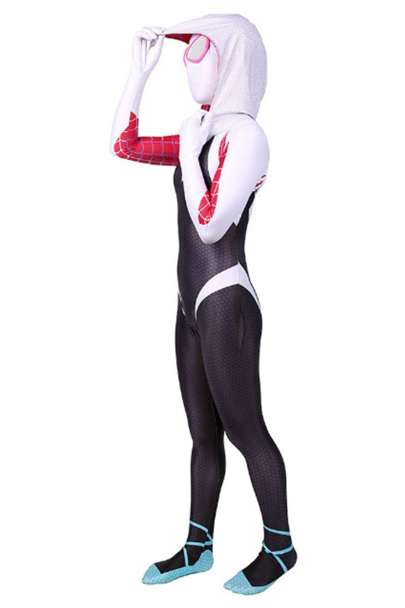 Spider-Man: Into the Spider-Verse Spider-Gwen Kids Children Halloween Cosplay Costumes