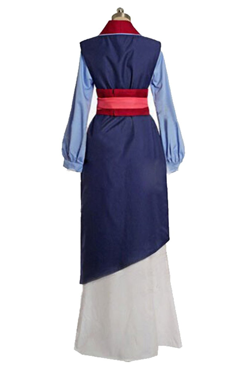 Disney Movie Mulan Hua Mulan Cosplay Costume Chinese Traditional Dress