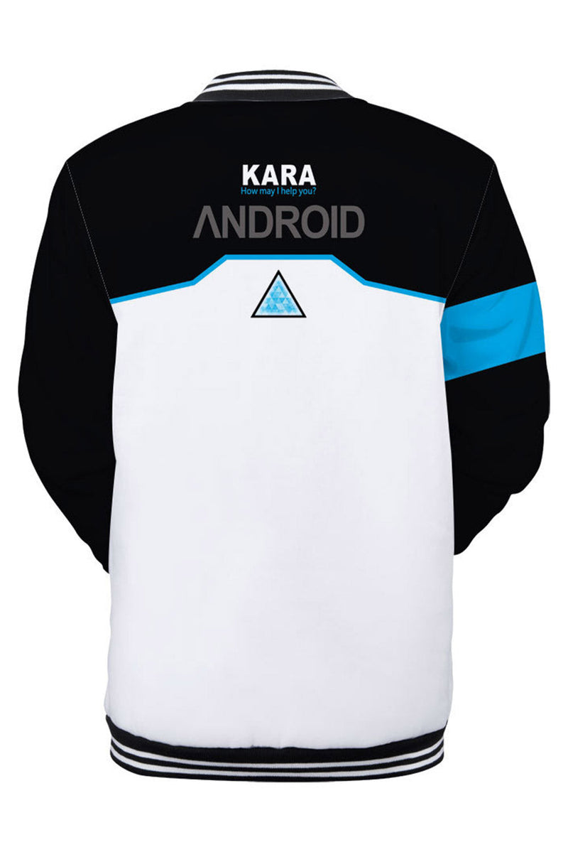 Detroit: Become Human Hoodie Connor RK800 Kara AX400 Baseball Sweatshirt