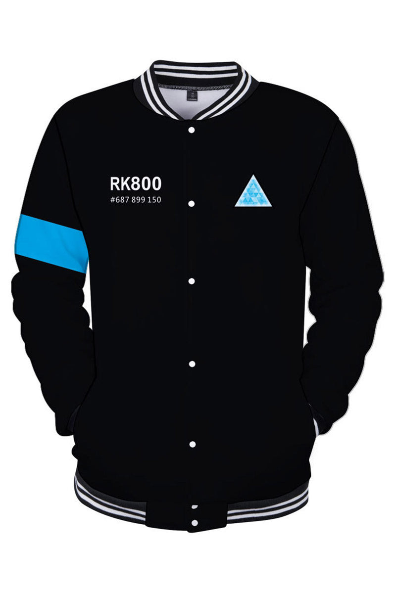 Detroit: Become Human Hoodie Connor RK800 Kara AX400 Baseball Sweatshirt