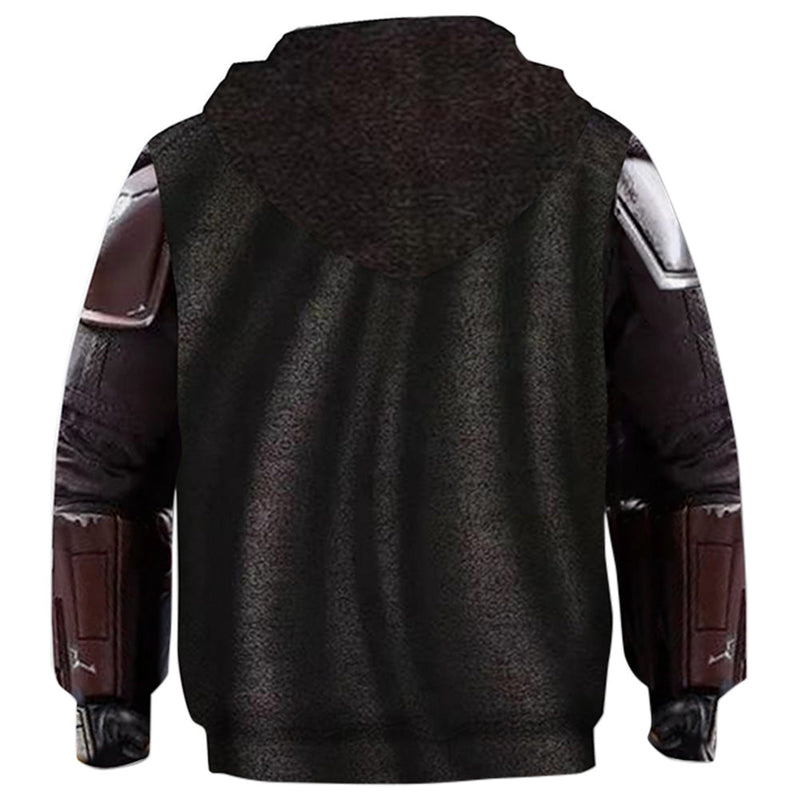 Kids Star Wars Hoodie The Mandalorian Cosplay Hooded Pullover Sweatshirt Cosplay Costume