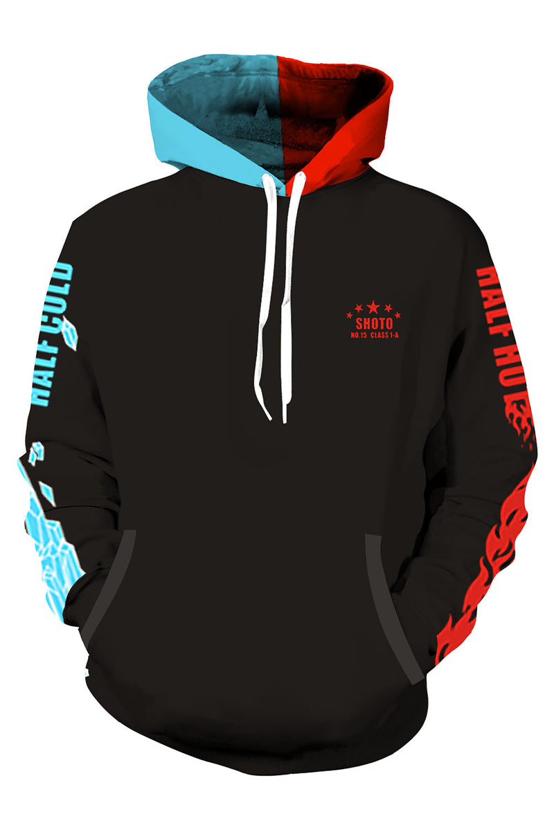 My Hero Academia Hoodie Boku no Hero Shoto Todoroki Zip Up Sweatshirt Unisex