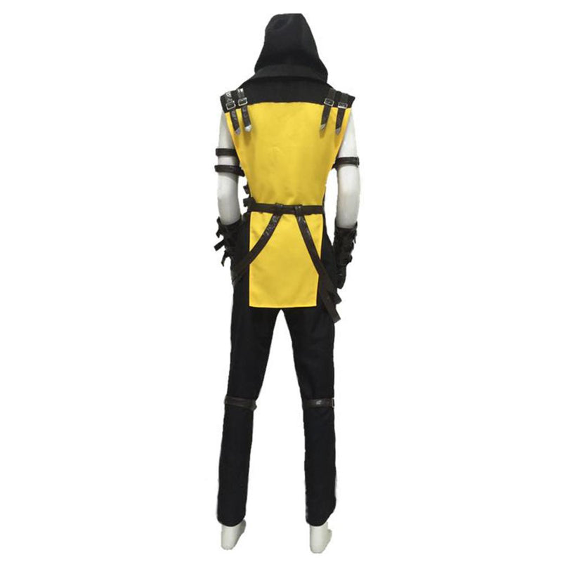 Game Mortal Kombat 11 Scorpion Hanzo Hasashi Male Cosplay Costume