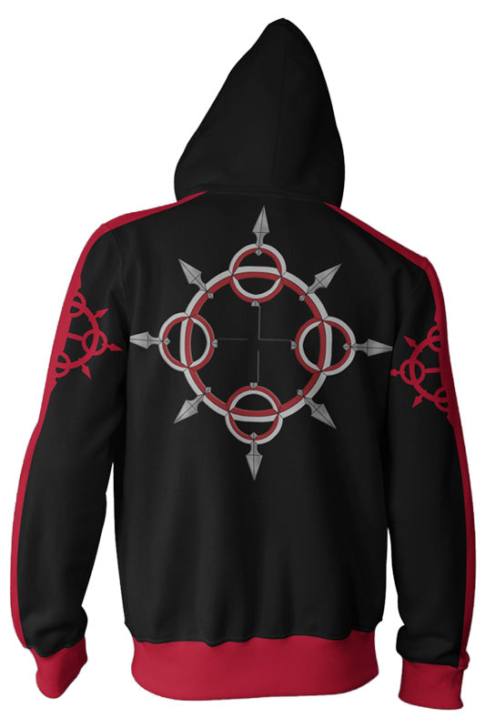 Teen Hoodie Kingdom Hearts Axel 3D Zip Up Sweatshirt Unisex