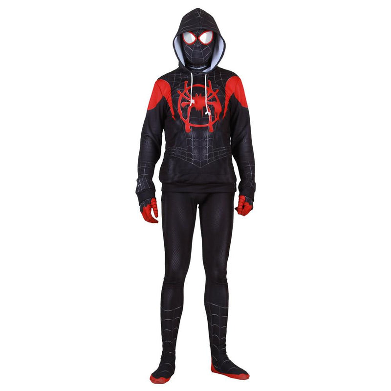 Spider-Man: Into the Spider-Verse Halloween Cosplay Costume Hoodie Jacket For Kids