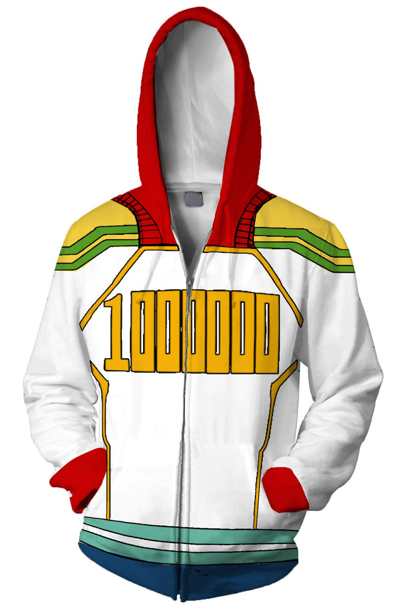 My Hero Academia Hoodie Boku no Hero Million Zip Up Sweatshirt