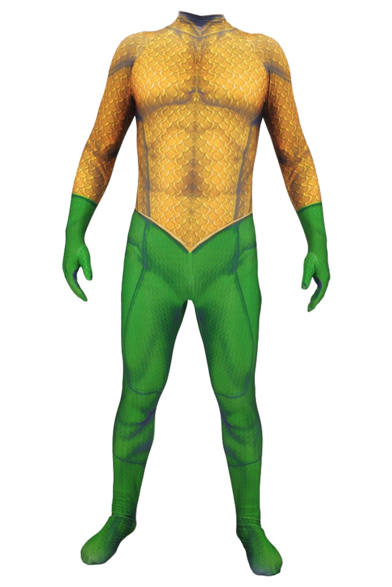 Aquaman Arthur Curry Jumpsuit Outfit Cosplay Costume