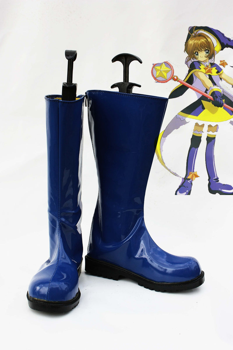 Card Captor Sakura Cosplay Shoes Boots Blue