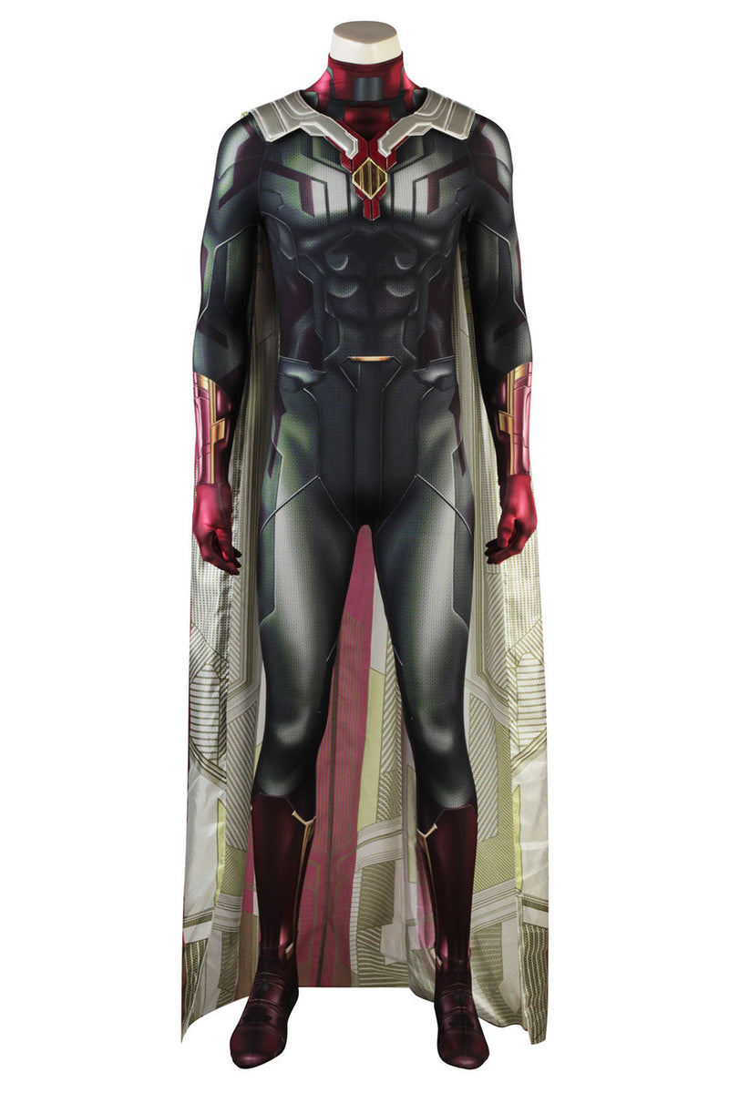 Avengers Infinity War Vision Outfit Superhero Halloween Cosplay Costume