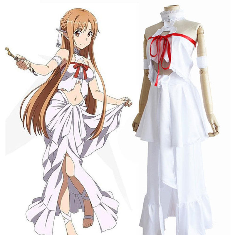 Sword Art Online Asuna Yuuki Asuna Dress Cosplay costume