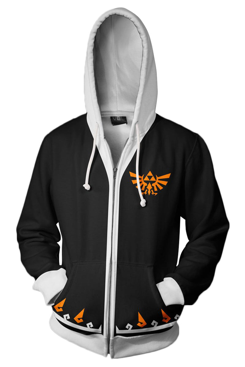 The Legend of Zelda Hoodie A Link Between Worlds 3D Zip Up Sweatshirt Unisex