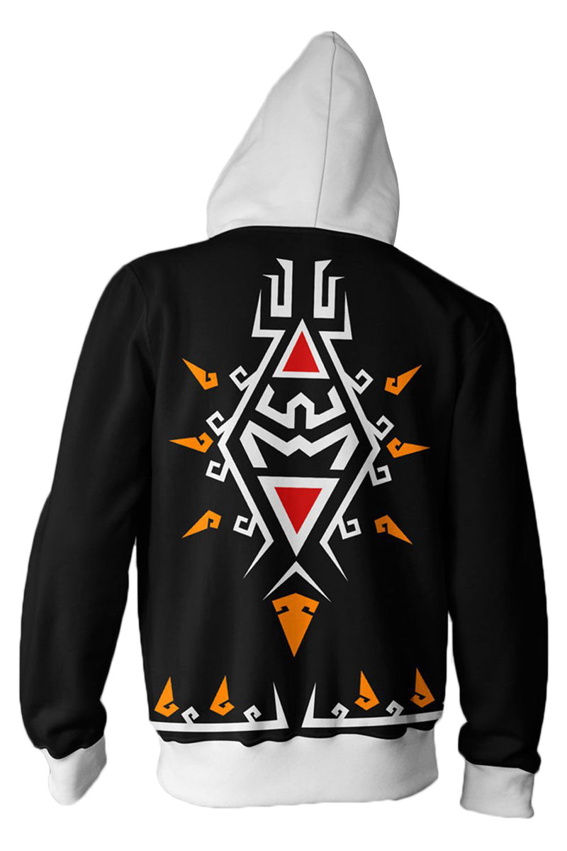 The Legend of Zelda Hoodie A Link Between Worlds 3D Zip Up Sweatshirt Unisex