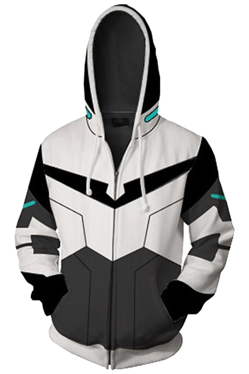 Voltron: Defender of the Universe Hoodie Shiro Zip Up Sweatshirt Unisex