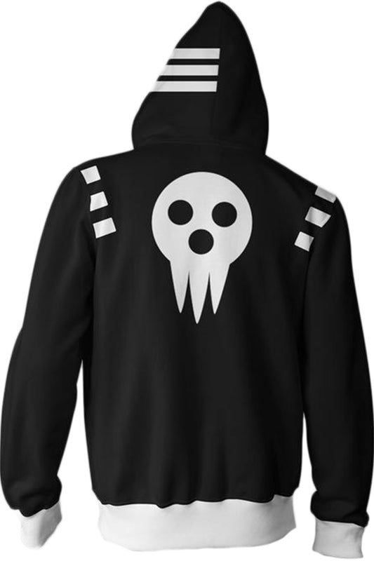 Soul Eater Merchandies Hoodie 3D Zip Up Sweatshirt Unisex