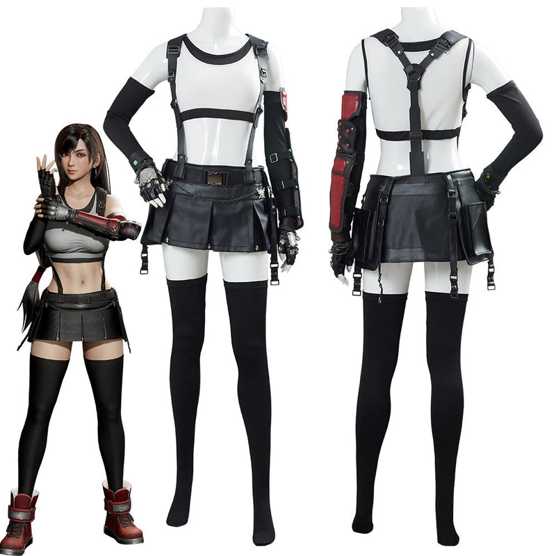 Final Fantasy VII 7 Remake Tifa Lockhart Outfit Cosplay Costume