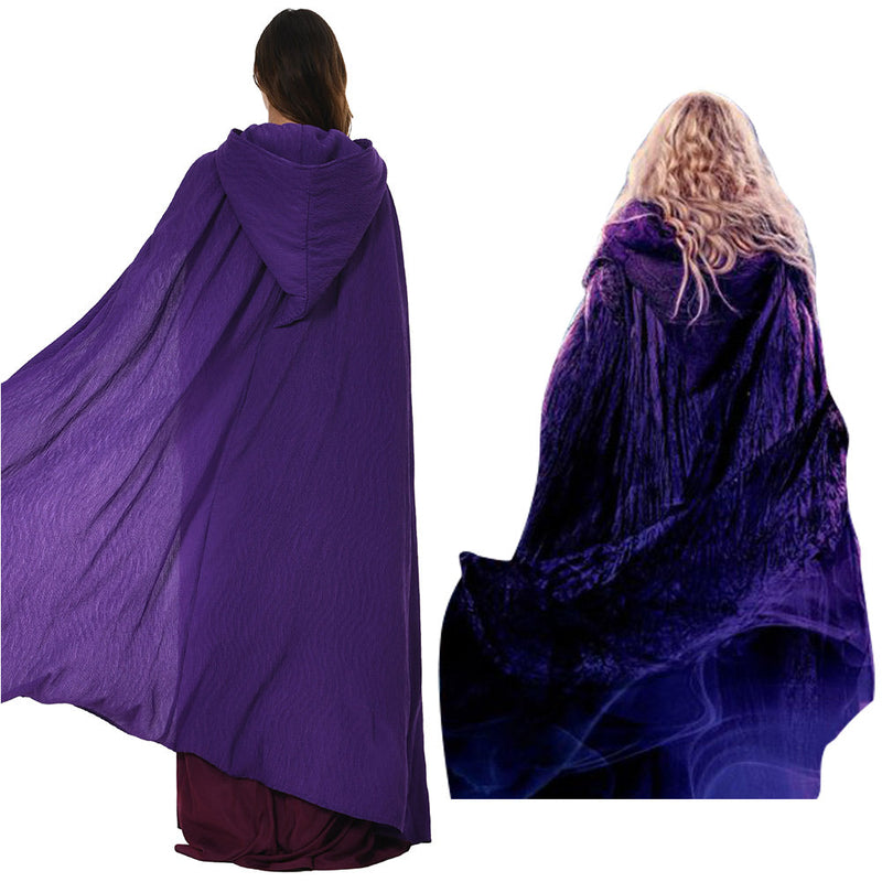 Kids Children Hocus Pocus 2 Sarah Sanderson Cosplay Costume Cloak Halloween Carnival Suit