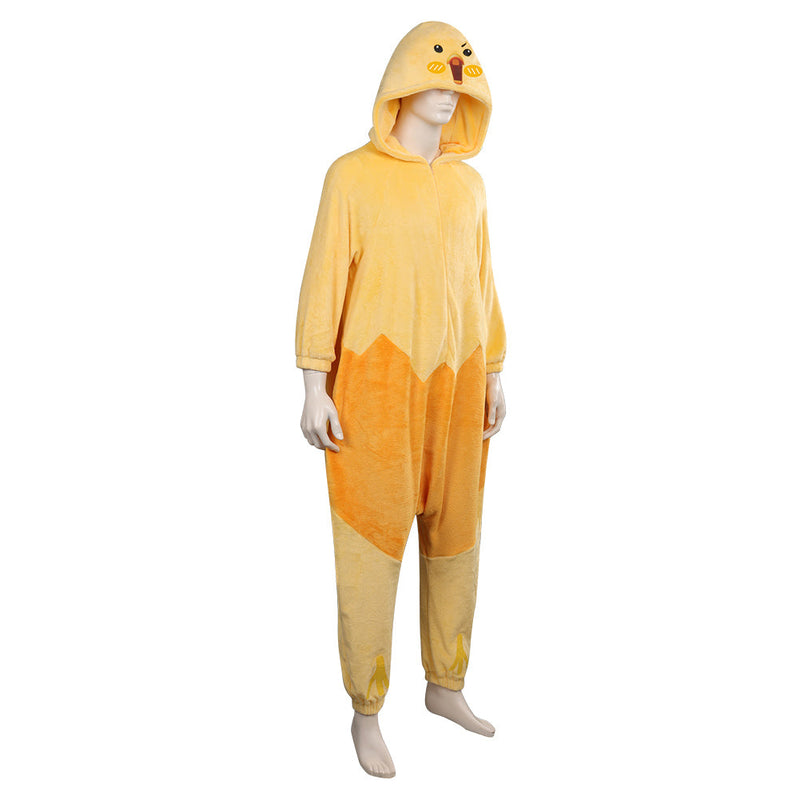 Gudetama: An Eggcellent Adventure Cosplay Costume Jumpsuit Sleepwear Onesies Pajamas Outfits