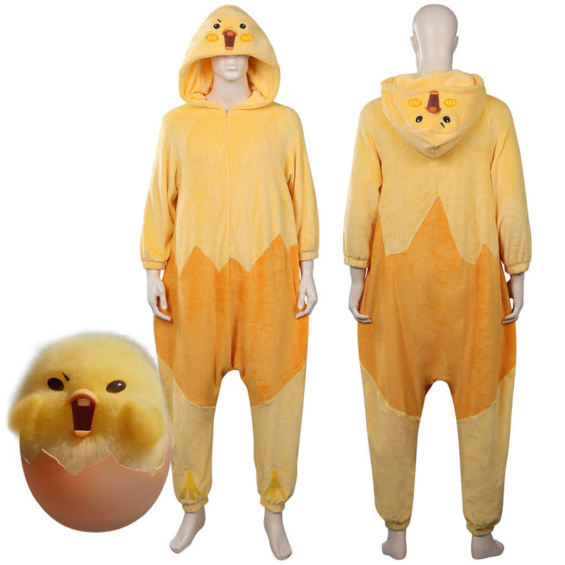 Gudetama: An Eggcellent Adventure Cosplay Costume Jumpsuit Sleepwear Onesies Pajamas Outfits