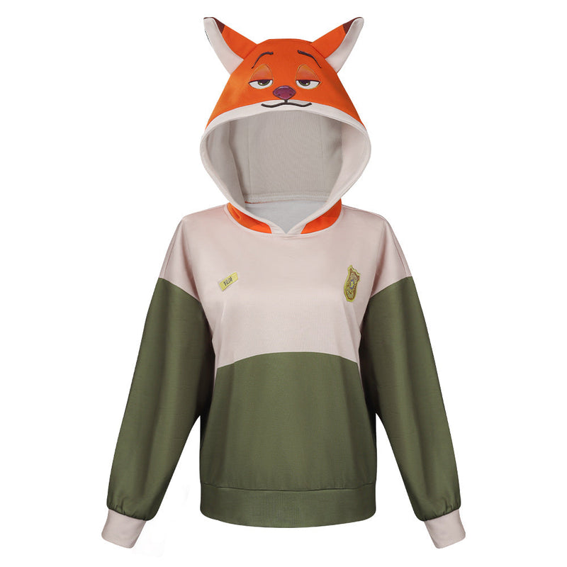 Zootopia Nick Original Design Hoodies Cosplay Costume Sweatshirt Outfits