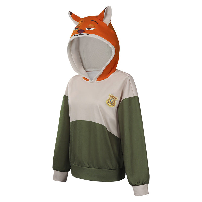 Zootopia Nick Original Design Hoodies Cosplay Costume Sweatshirt Outfits