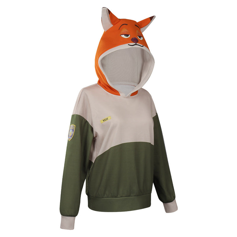 Zootopia Nick Original Design Hoodies Cosplay Costume Sweatshirt Outfits