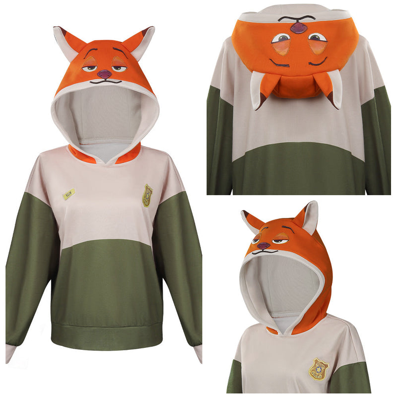 Zootopia Nick Original Design Hoodies Cosplay Costume Sweatshirt Outfits