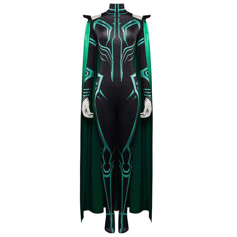 Thor: Ragnarok Hela Jumpsuits Cloak Cosplay Costume Outfits Halloween Carnival Party Suit