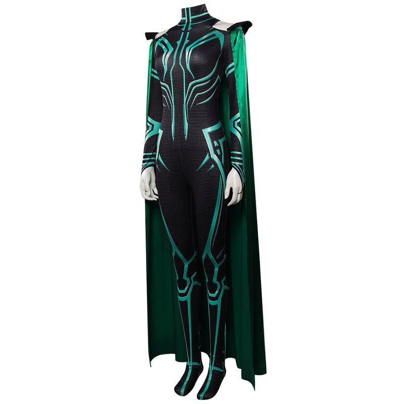 Thor: Ragnarok Hela Jumpsuits Cloak Cosplay Costume Outfits Halloween Carnival Party Suit