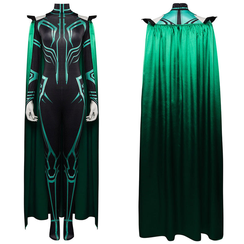 Thor: Ragnarok Hela Jumpsuits Cloak Cosplay Costume Outfits Halloween Carnival Party Suit