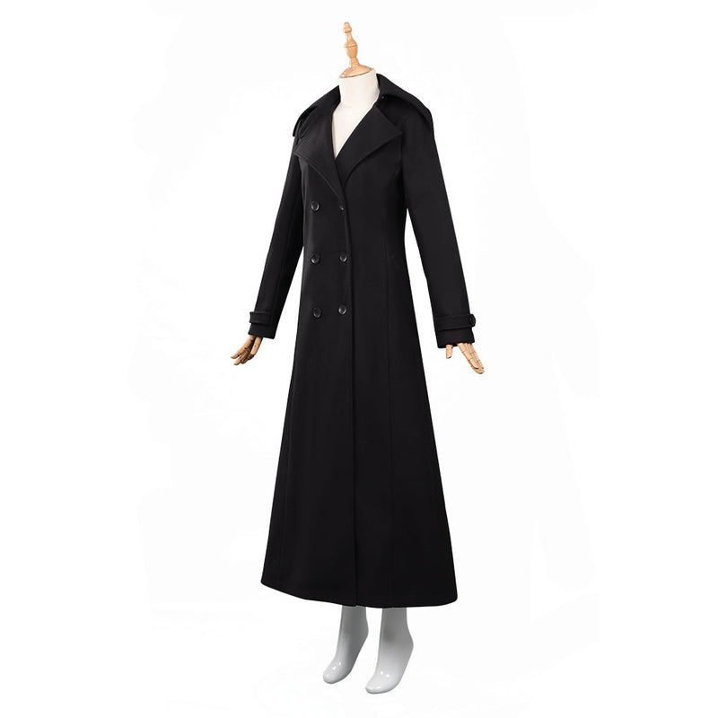 Wednesday (2022) Wednesday Addams Cosplay Costume Coat Outfits Halloween Carnival Costume