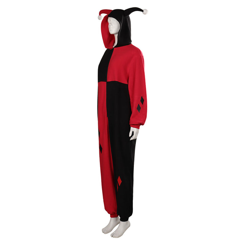 Harley Quinn/Harleen Quinzel Cosplay Costume Adult Jumpsuit Sleepwear Pajams