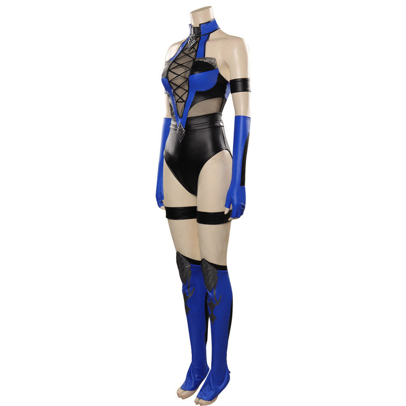 Mortal Kombat 4 Kitana Cosplay Costume Jumpsuit Outfits Halloween Carnival Suit