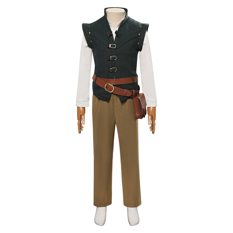 Kids Children Tangled  Flynn Rider Cosplay Costume Outfits Halloween Carnival Suit