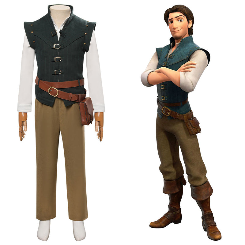 Kids Children Tangled  Flynn Rider Cosplay Costume Outfits Halloween Carnival Suit