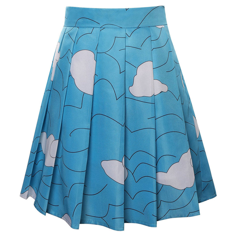 Demon Slayer Urokodaki Sakonji Cosplay Costume Pleated Skirt