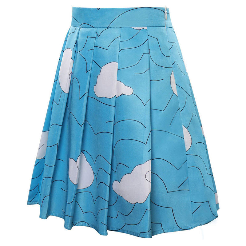 Demon Slayer Urokodaki Sakonji Cosplay Costume Pleated Skirt